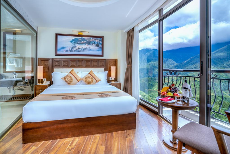 View từ phòng ngủ trong khách sạn Sapa Relax Hotel & Spa